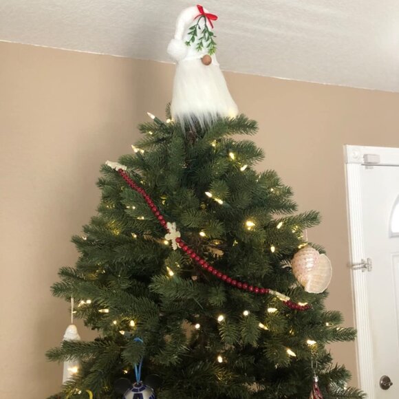 Gnome Christmas Tree Topper White - Picture 5 of 5